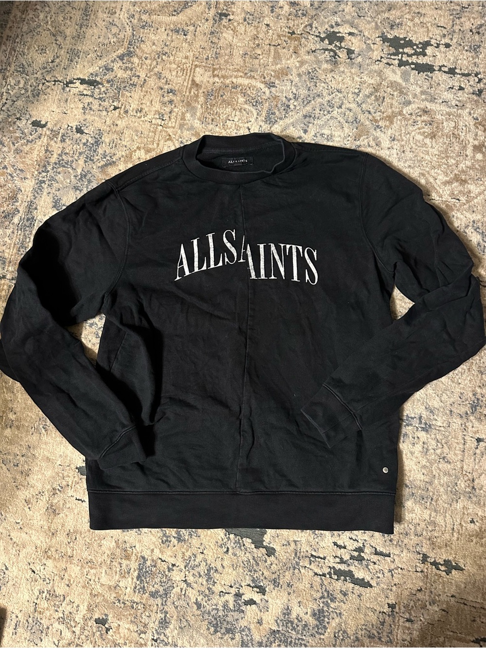 All Saints Dropout Crewneck Sweatshirt
